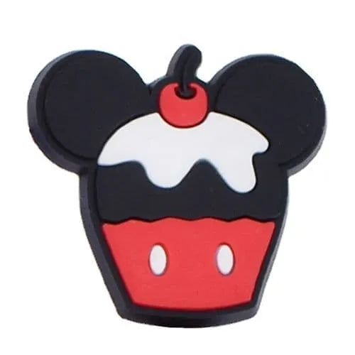 Mickey Mouse Cupcake Shoe Charm
