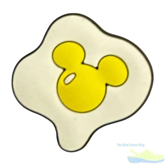 Disney Mickey Mouse In Fried Egg Shoe Charm