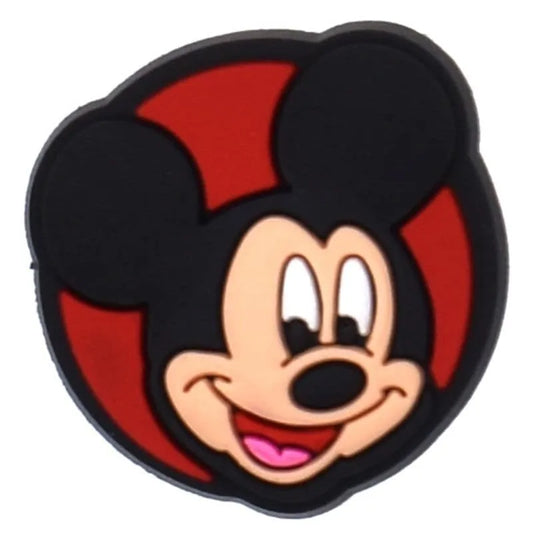 Mickey Mouse On Red Background Shoe Charm