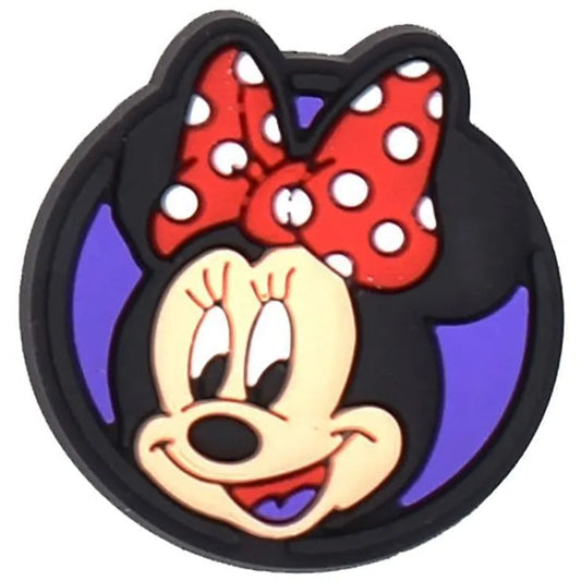 Minnie Mouse Badge Shoe Charm