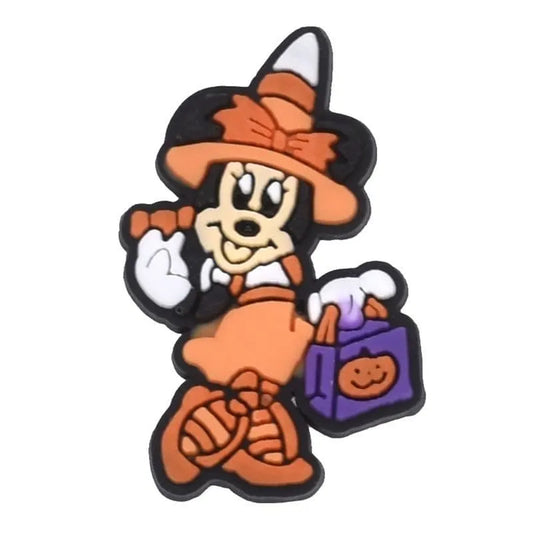 Minnie Mouse Haloween Outfit Shoe Charm