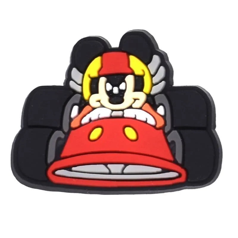 Mickey Mouse Racing Car Shoe Charm