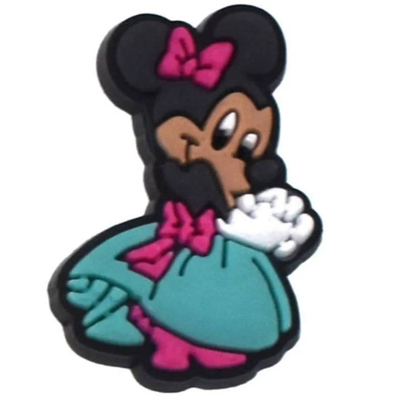 Minnie Mouse In Party Dress Shoe Charm