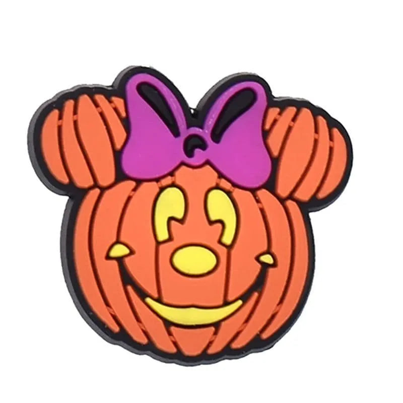 Minnie Mouse Pumpkin Shoe Charm
