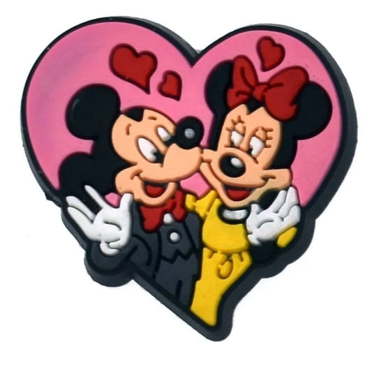 Mickey & Minnie Mouse flying hearts shoe charm