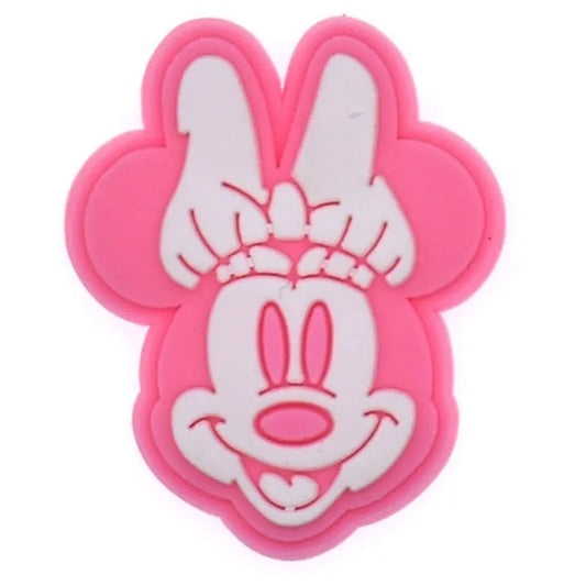 Minnie Mouse Pink Face Shoe Charm