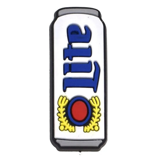 Miller Lite Beer Can Shoe Charm