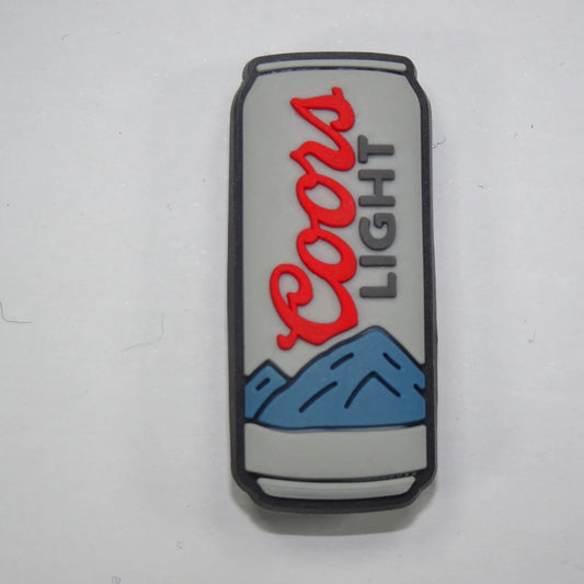 Coors Light Beer Grey Can Shoe Charm