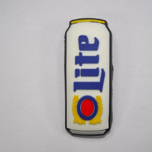 Lite Pilsner Beer White Can Shoe Charm