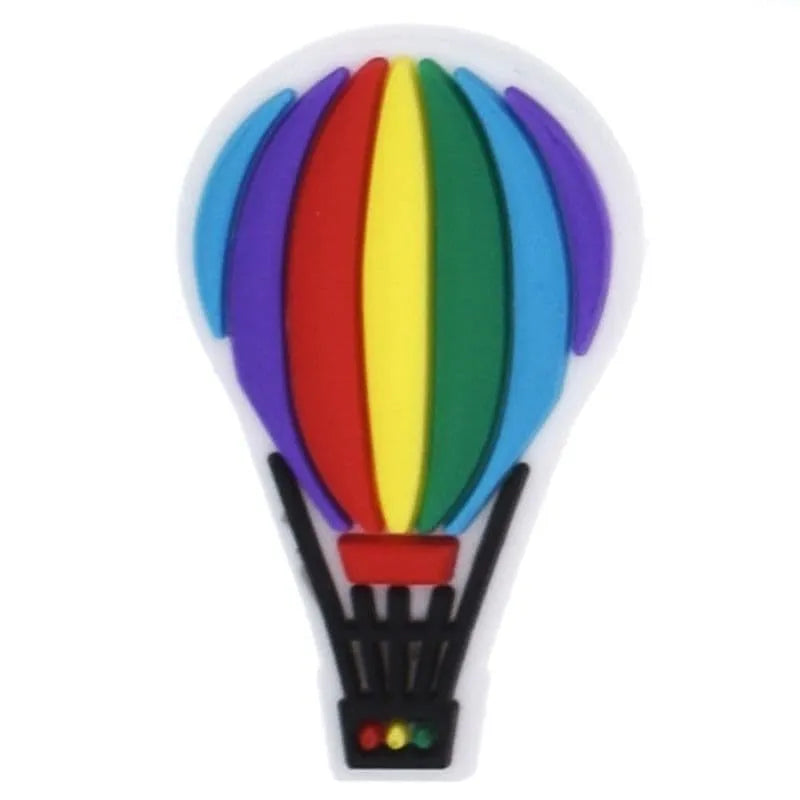 Colourfull Hot Air Balloon Shoe Charm