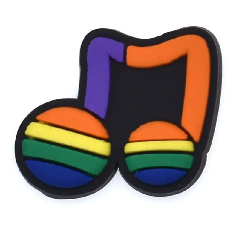 Music Notes Shoe Charm