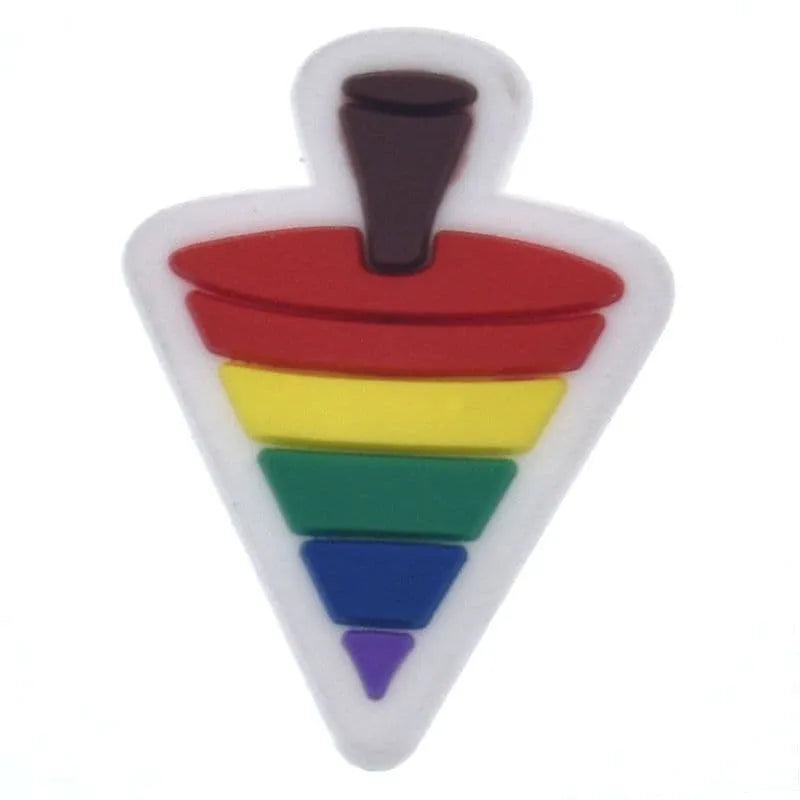 Spinning Top Shoe Charm