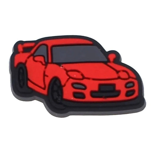 Red Coupe Car Shoe Charm