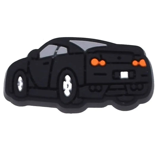 Black Coupe Sports Car Rear Shoe Charm
