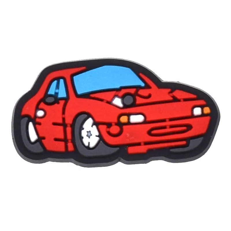Red Sports Car Shoe Charm