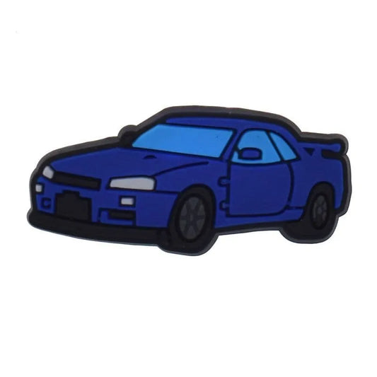 Blue Coupe Nissan Skyline Shoe Charm