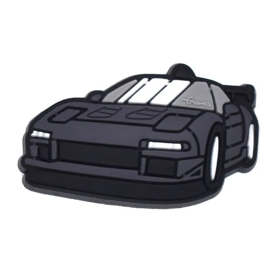 Black Coupe Sports Car Front Shoe Charm