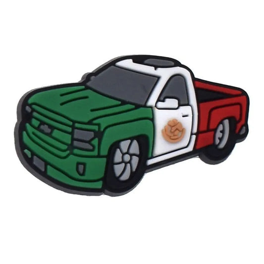 Green/White/Red Pickup Shoe Charm