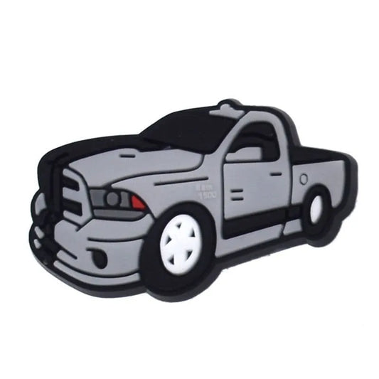 Grey Pickup Shoe Charm