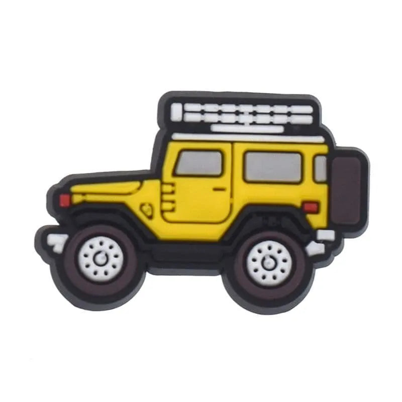 Yellow Jeep Shoe Charm