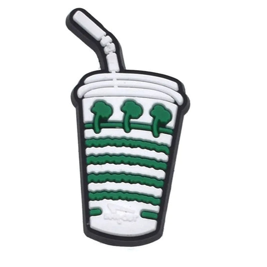 Green Soda Shoe Charm