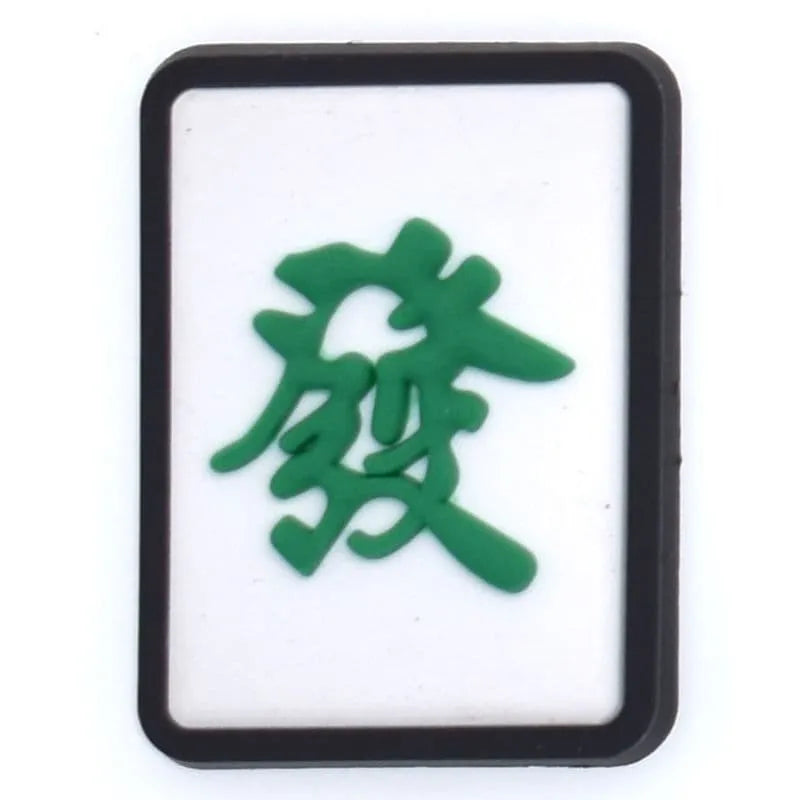 Mahjong Tile Green Shoe Charm