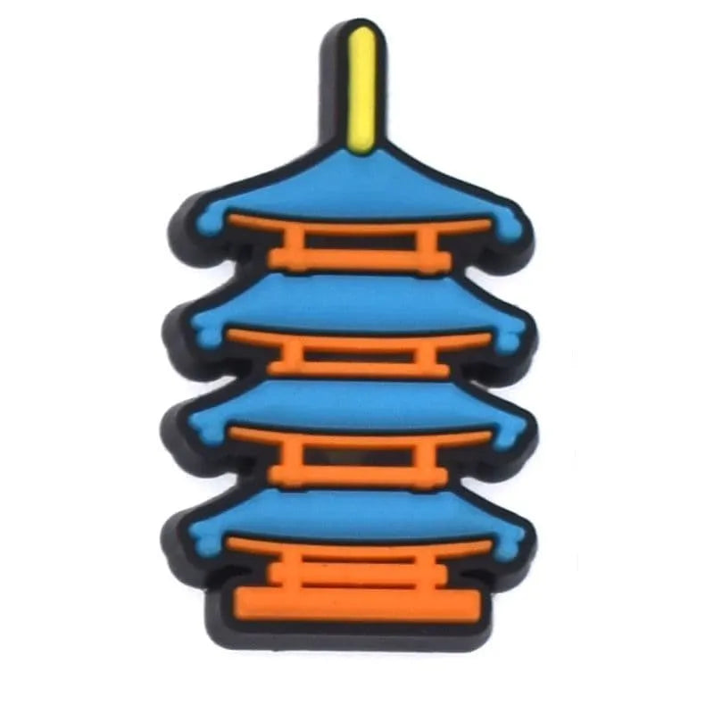 Chinese Pagoda Shoe Charm