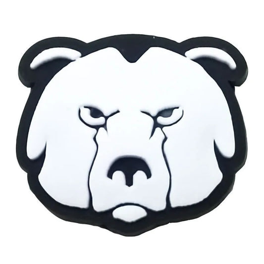 Grumpy Bear Head Shoe Charm