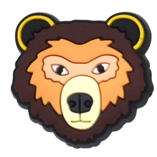 Bear Head Shoe Charm