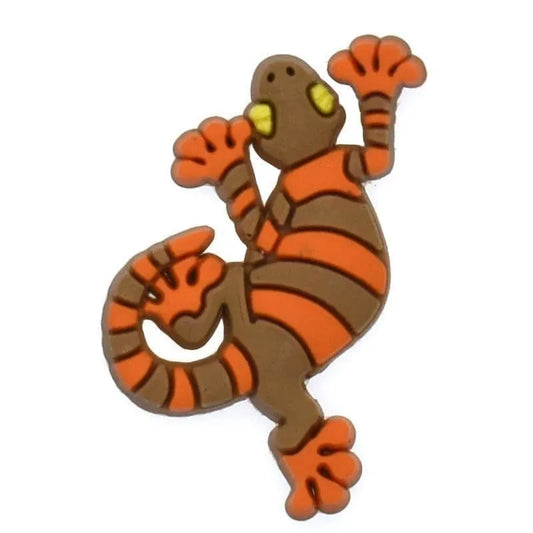 Brown/Orange Lizard Shoe Charm
