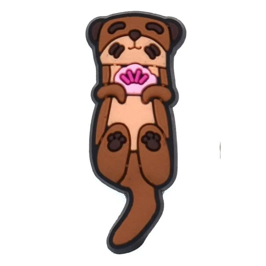 Meercat Sleeping On Back Shoe Charm