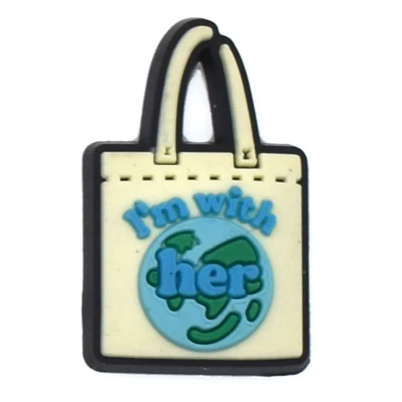 Shopping Bag Shoe Charm