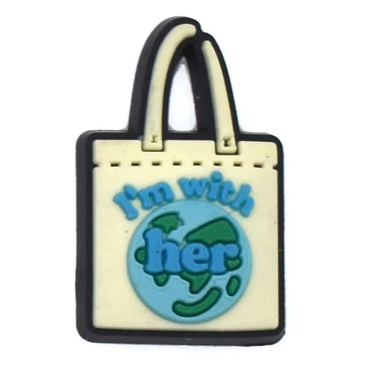 Shopping Bag Shoe Charm