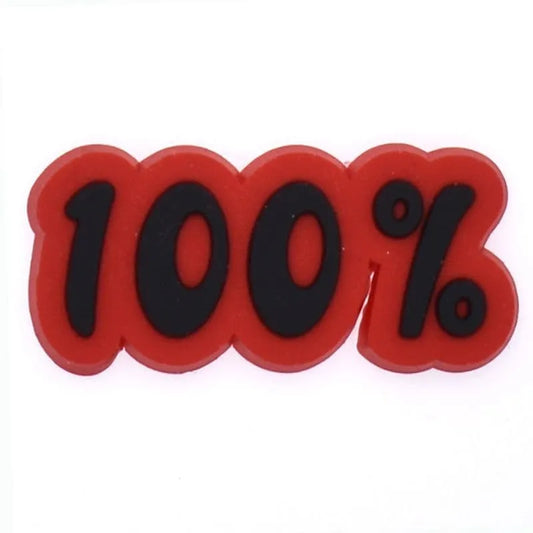 100% Sign Shoe Charm