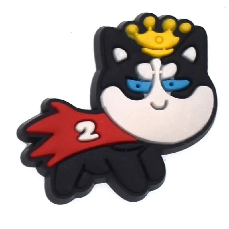 King Cat Shoe Charm
