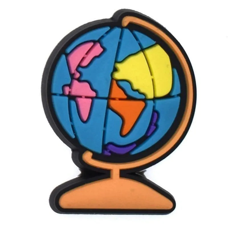 World Globe Shoe Charm