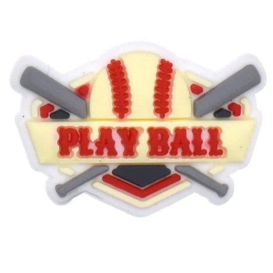 Play Ball Baseball Shoe Charm