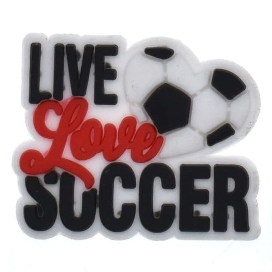 Live Love Soccer Shoe Charm