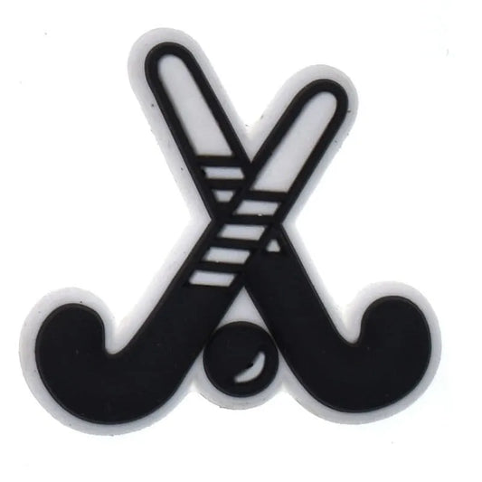 Hockey Sticks Shoe Charm