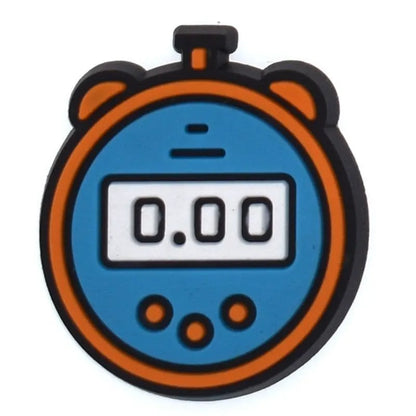 Stop Watch Shoe Charm