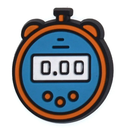 Stop Watch Shoe Charm