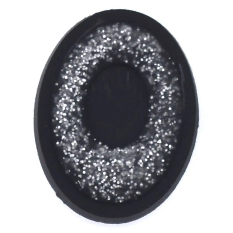 Shoe charm -NUMBERS, Sparkle Silver on Black