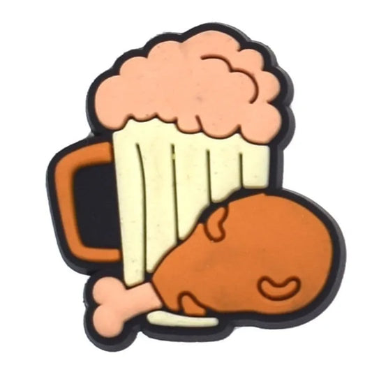 Chicken & Beer Shoe Charm