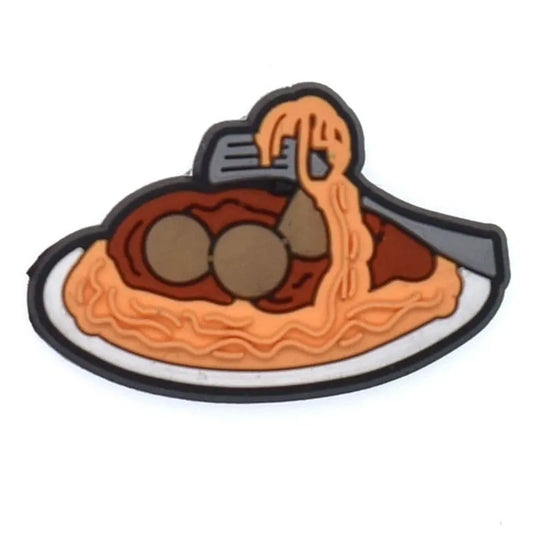 Spaghetti Meatballs Shoe Charm