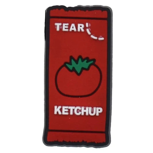 Ketchup Sachet Shoe Charm