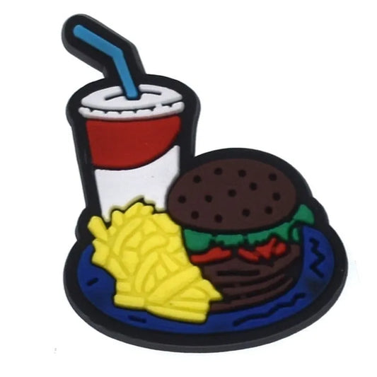 Burger & Chips Shoe Charm
