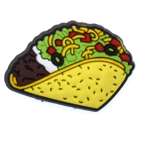 Savoury Taco Shoe Charm