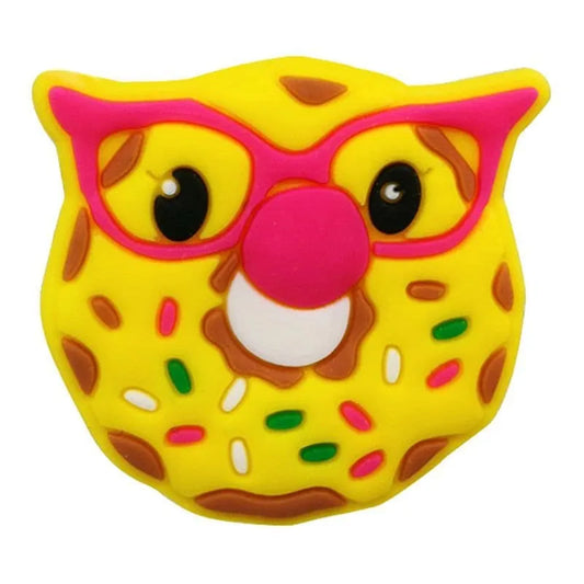 Owl Iced Donut Shoe Charm