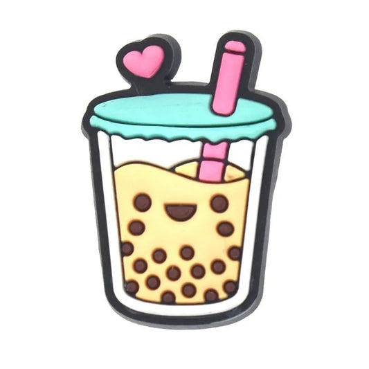 Bubble Tea Shoe Charm