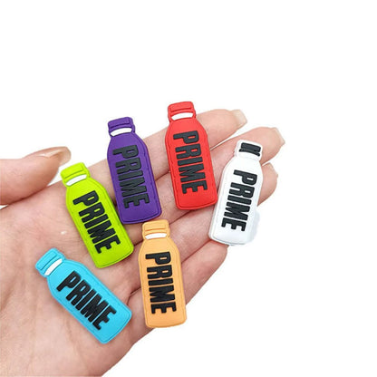 Prime 6 Assorted Colours Bottles Shoe Charm